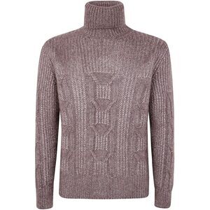 Zegna Men Cashmere And Silk Ribbed Turtleneck